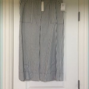 Trina Turk stripe pants 35 length ankle sz 10 new